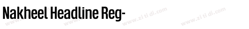Nakheel Headline Reg字体转换